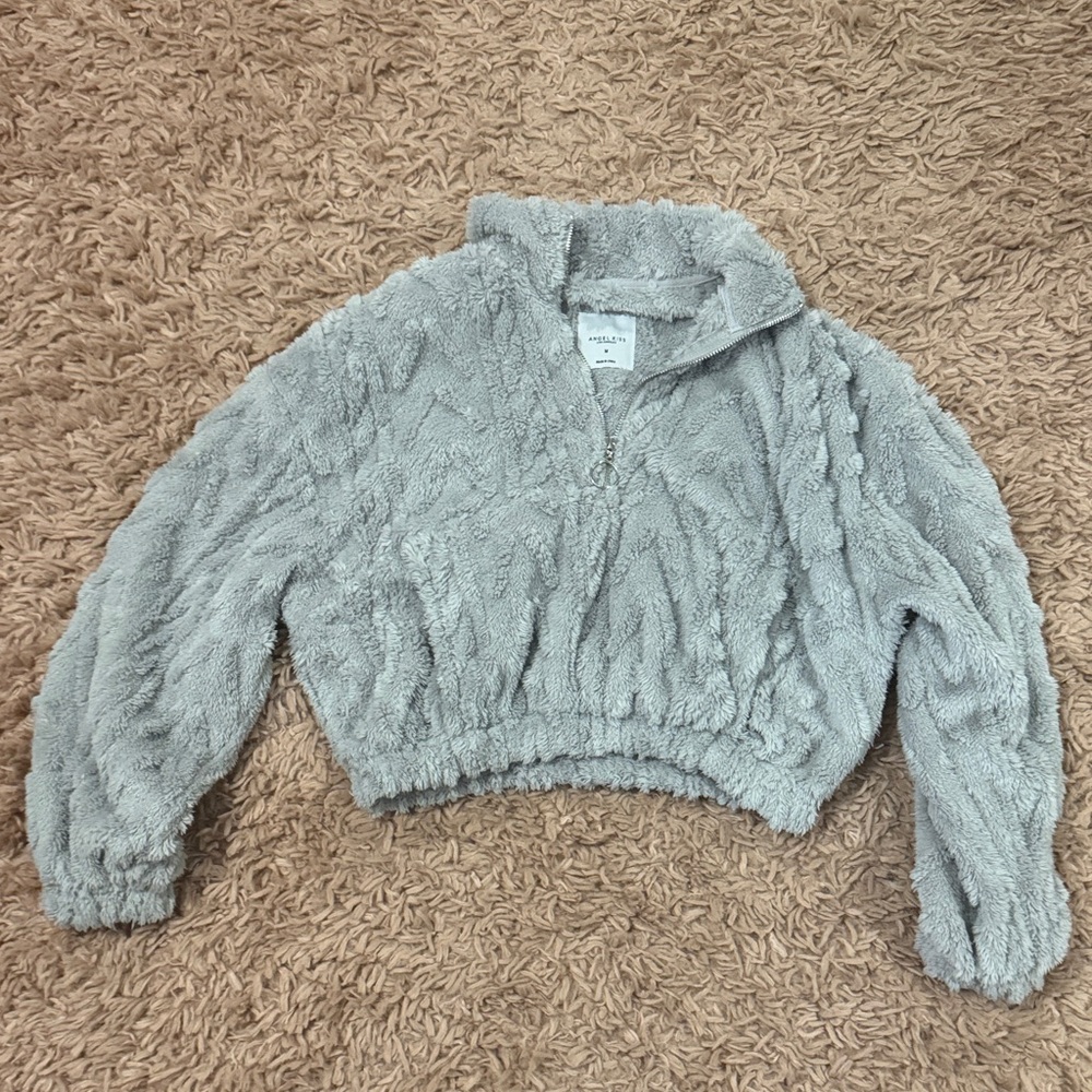 Angel Kiss Medium Soft Gray Cowl Sweater